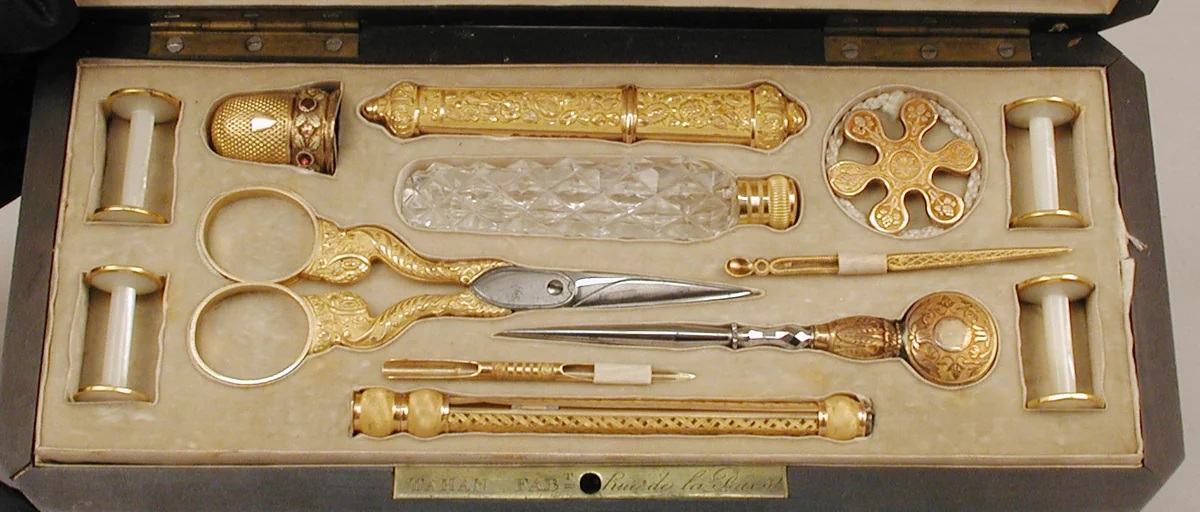 Nécessaire by Tahan, metalwork, 1810-1820