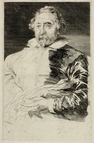 Willem de Vos by Anthony van Dyck, print, 1630-1633