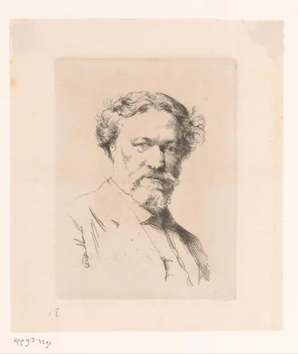 Portret van Antonin Terme by Adrien De Witte, print, 1877