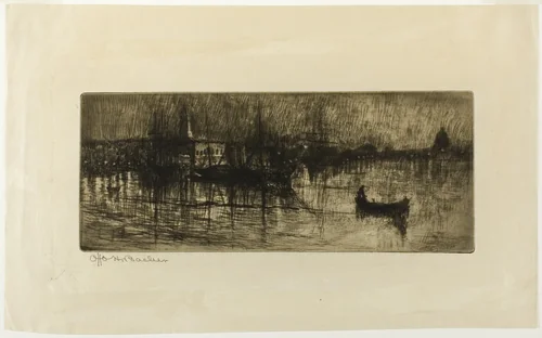 Rainy Night by Otto Henry Bacher, print, 1880-1882