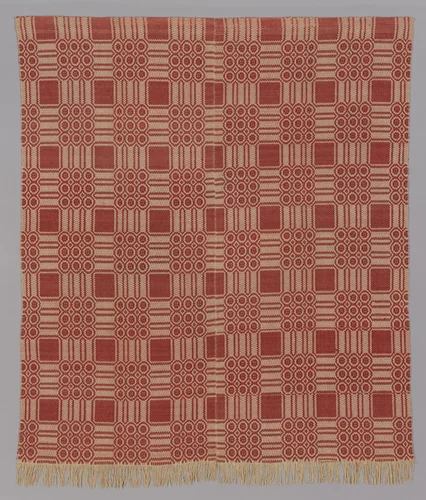 Coverlet by United States, textile, 1820-1830