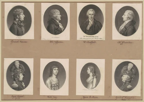 Saint-Mémin Collection of Portraits, Group 51 by Charles B. J. Févret de Saint-Mémin, volume, 1797-1809