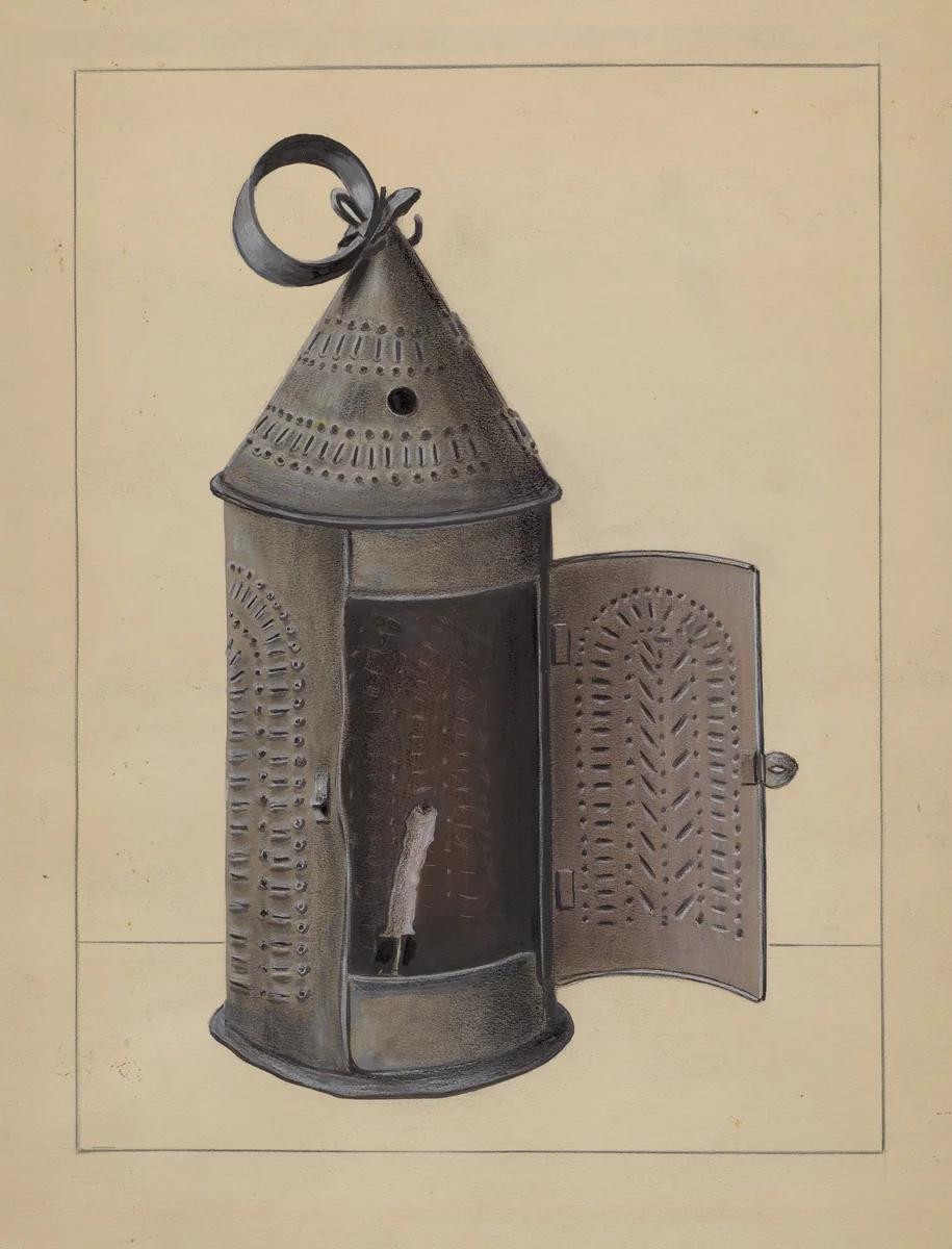 Lantern by Holger Hansen, index of american design, 1936