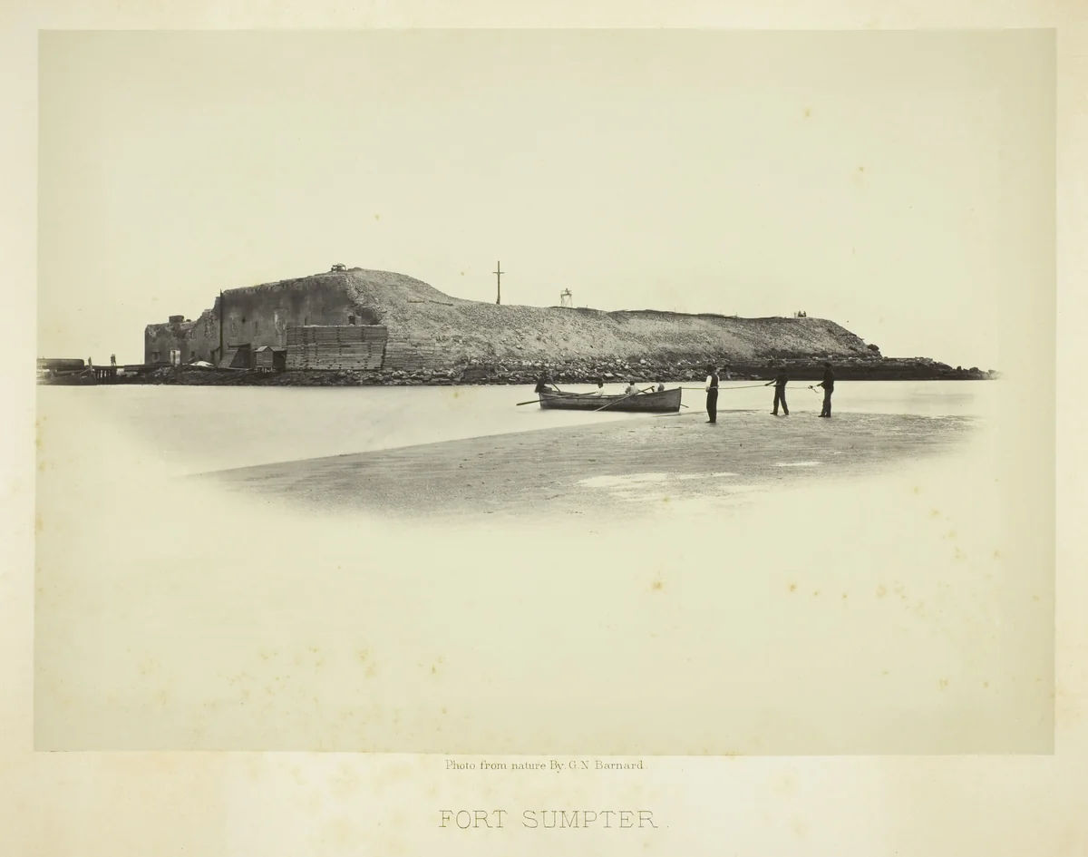 Fort Sumpter by George Barnard, photograph, 1865-1866