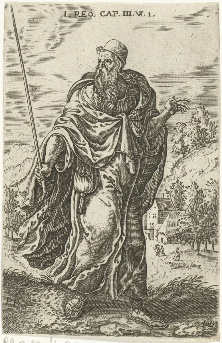 Profeet Samuel by Unknown, print, 1550-1587
