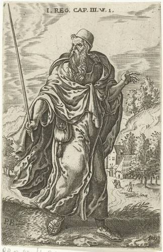 Profeet Samuel by Unknown, print, 1550-1587
