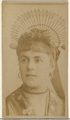 [Actress wearing crown], from the Actors and Actresses series (N145-8) issued by Duke Sons & Co. to promote Duke Cigarettes by W. Duke, Sons & Co., photograph, 1890-1895