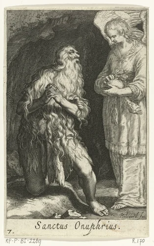 Heilige Onyphrius de Grote by Unknown, print, 1590-1612