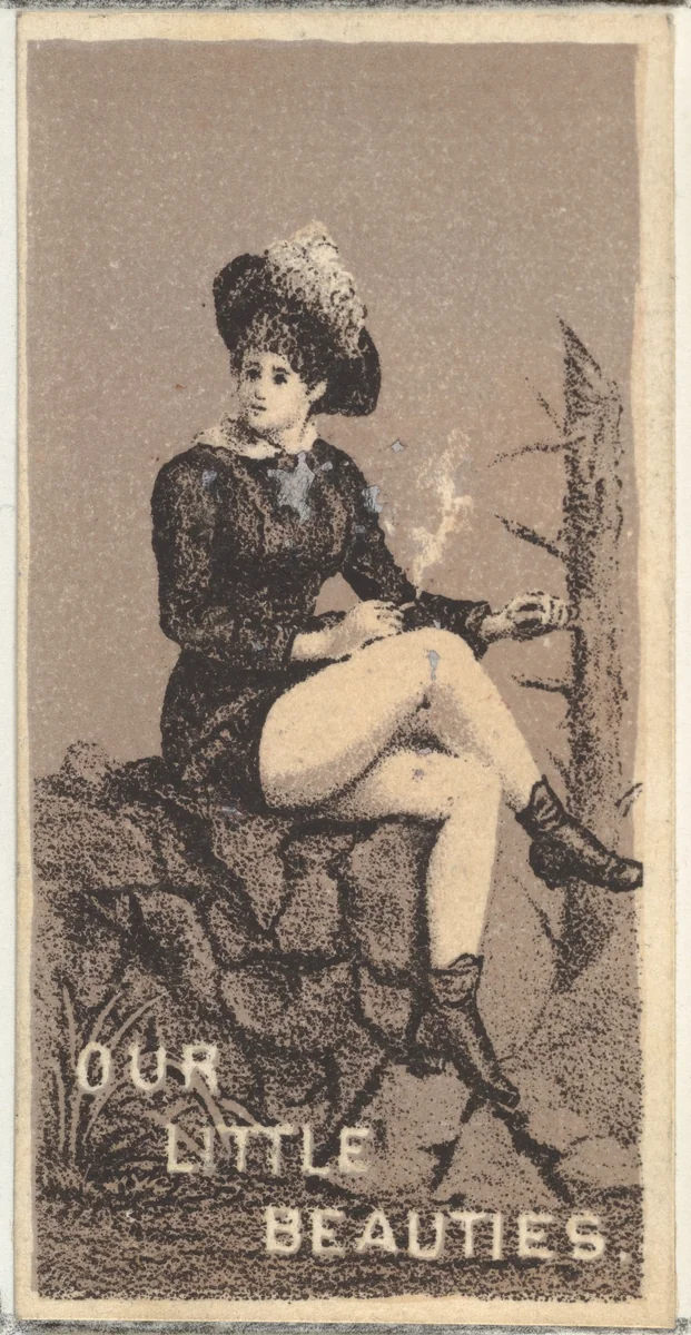 From the Actresses series (N57) promoting Our Little Beauties Cigarettes for Allen & Ginter brand tobacco products by Allen & Ginter, print, 1890