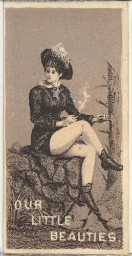 From the Actresses series (N57) promoting Our Little Beauties Cigarettes for Allen & Ginter brand tobacco products by Allen & Ginter, print, 1890