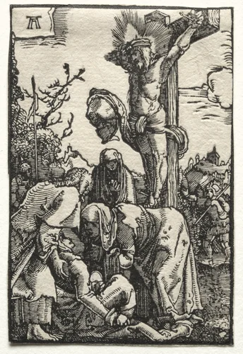 The Fall and Redemption of Man: Christ on the Cross by Albrecht Altdorfer, print, 1510-1520