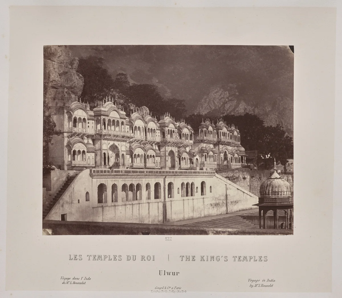 The King's Temples, Ulwur by Louis-Théophile Marie Rousselet, photograph, 1865-1870