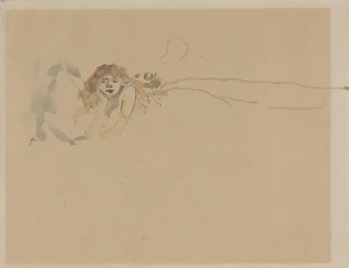 Farniente by Jean-Louis Forain, drawing, 1852-1931