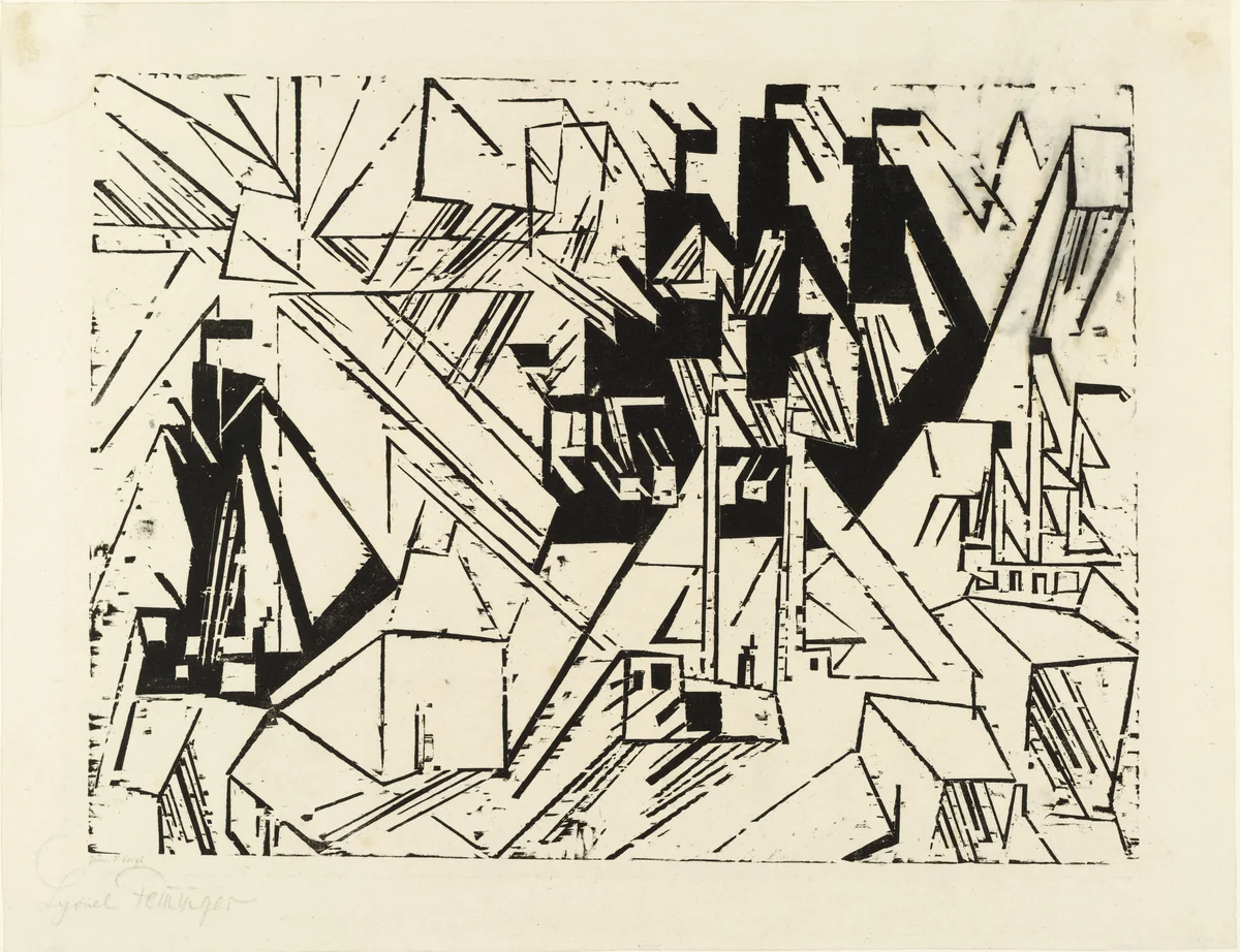 Marine from The First Portfolio (Die erste Mappe) by Lyonel Feininger, print, 1918