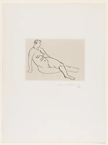 Nude with Necklace (Nu au collier) by Henri Matisse, print, 1926