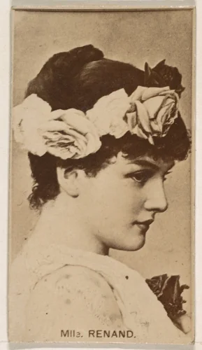 Mlle. Renand, from the Actresses series (N245) issued by Kinney Brothers to promote Sweet Caporal Cigarettes by Kinney Brothers Tobacco Company, photograph, 1890