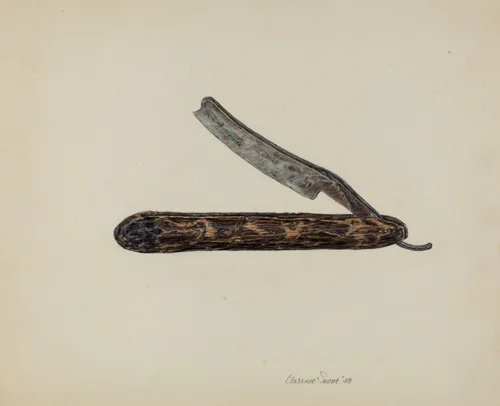 Razor by Clarence Secor, index of american design, 1938