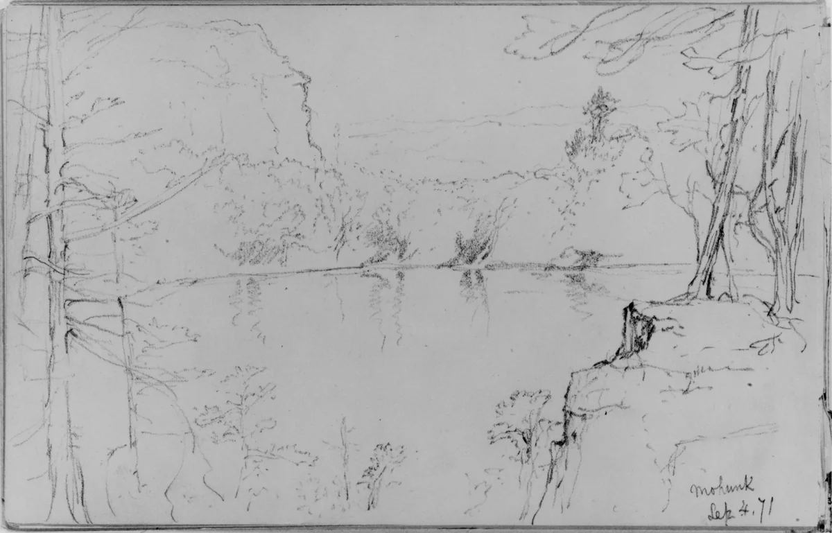 Mohonk, 1871 (from Sketchbook) by Daniel Huntington, artwork, 1870