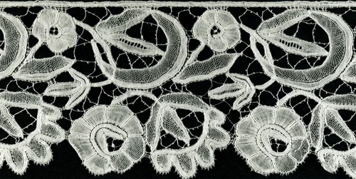 Border by Belgium, probably Bruges, textile, 1801-1900