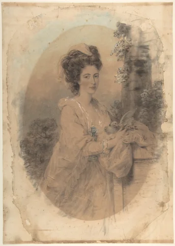 Isabella Hunter, Cousin of the Artist by John Downman, drawing, 1781