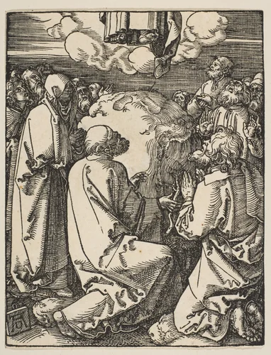 The Ascension, from "The Little Passion" by Albrecht Dürer, print, 1510