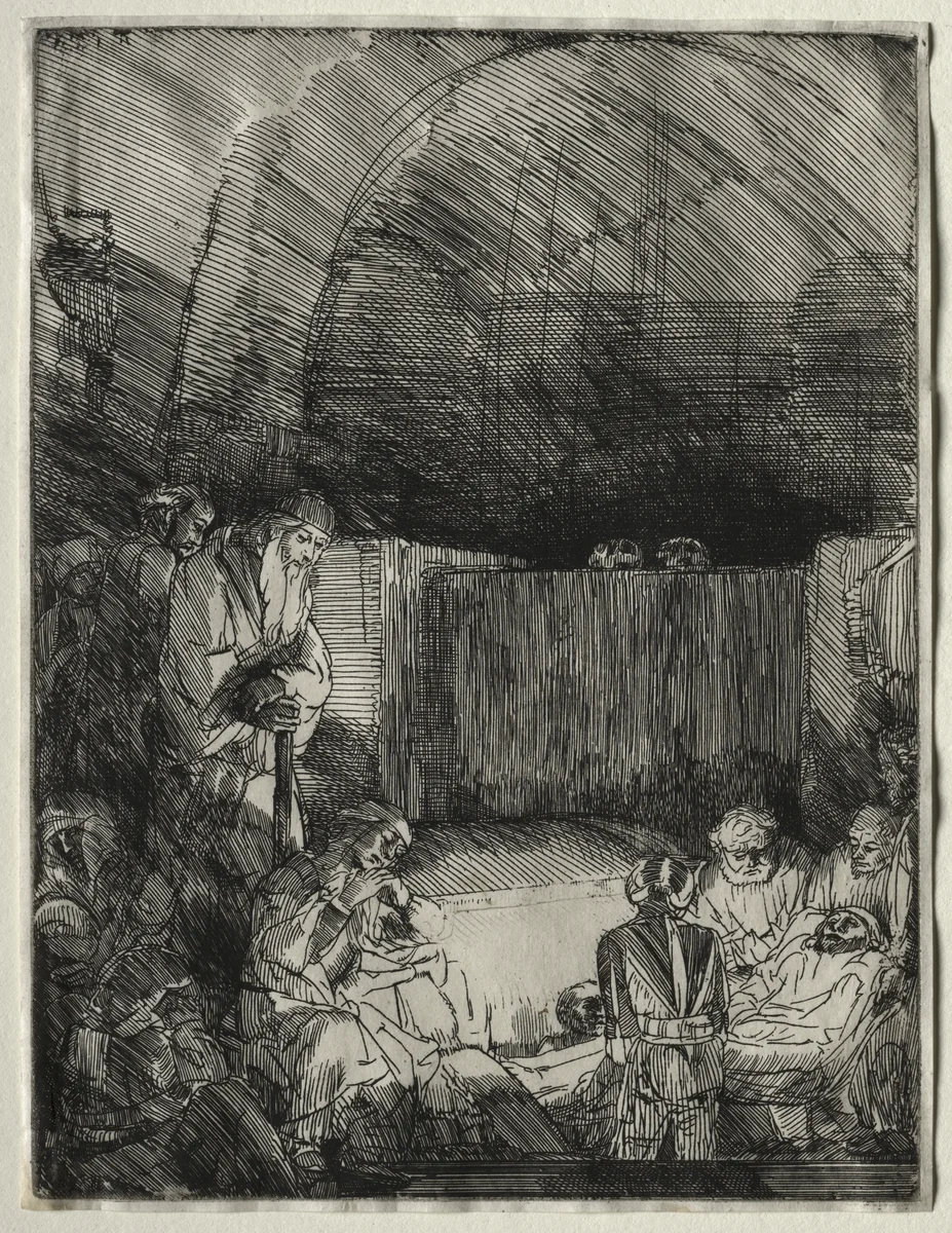 The Entombment by Rembrandt van Rijn, print, 1649-1659