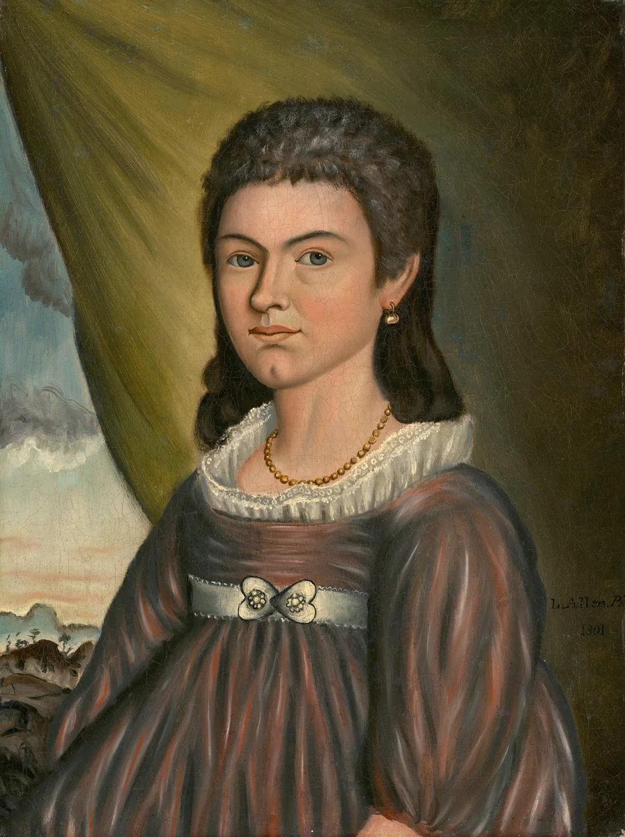 Lucia Leonard by Luther Allen, painting, 1801