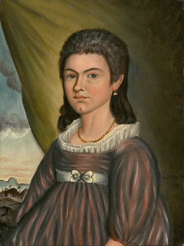 Lucia Leonard by Luther Allen, painting, 1801