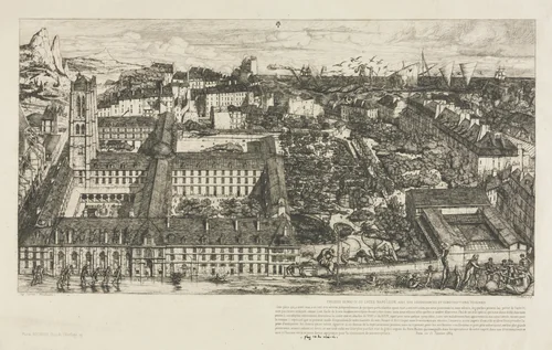 Henry IV College by Charles Meryon, print, 1863-1864
