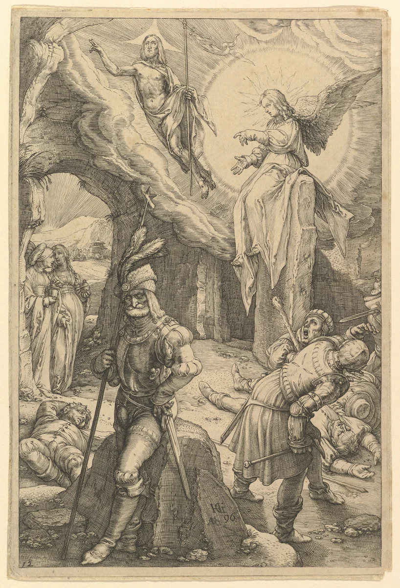 The Resurrection, from "The Passion of Christ" by Hendrick Goltzius, print, 1596