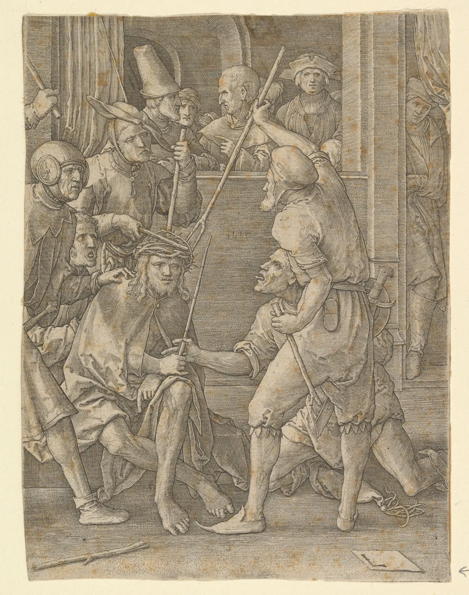 Christ Crowned with Thorns by Lucas van Leyden, print, 1519