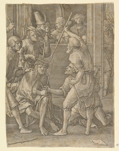 Christ Crowned with Thorns by Lucas van Leyden, print, 1519