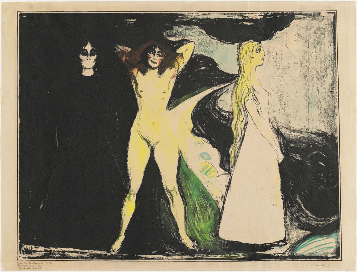 The Woman (Kvinnen) by Edvard Munch, print, 1899