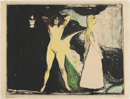 The Woman (Kvinnen) by Edvard Munch, print, 1899