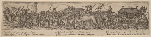 Army Train and Death by Johann Theodor de Bry
Erhard Schön
Jeremias Wolff, print, 1561-1623