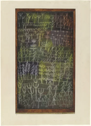 Flower Garden (Blumengarten) by Paul Klee, drawing, 1924