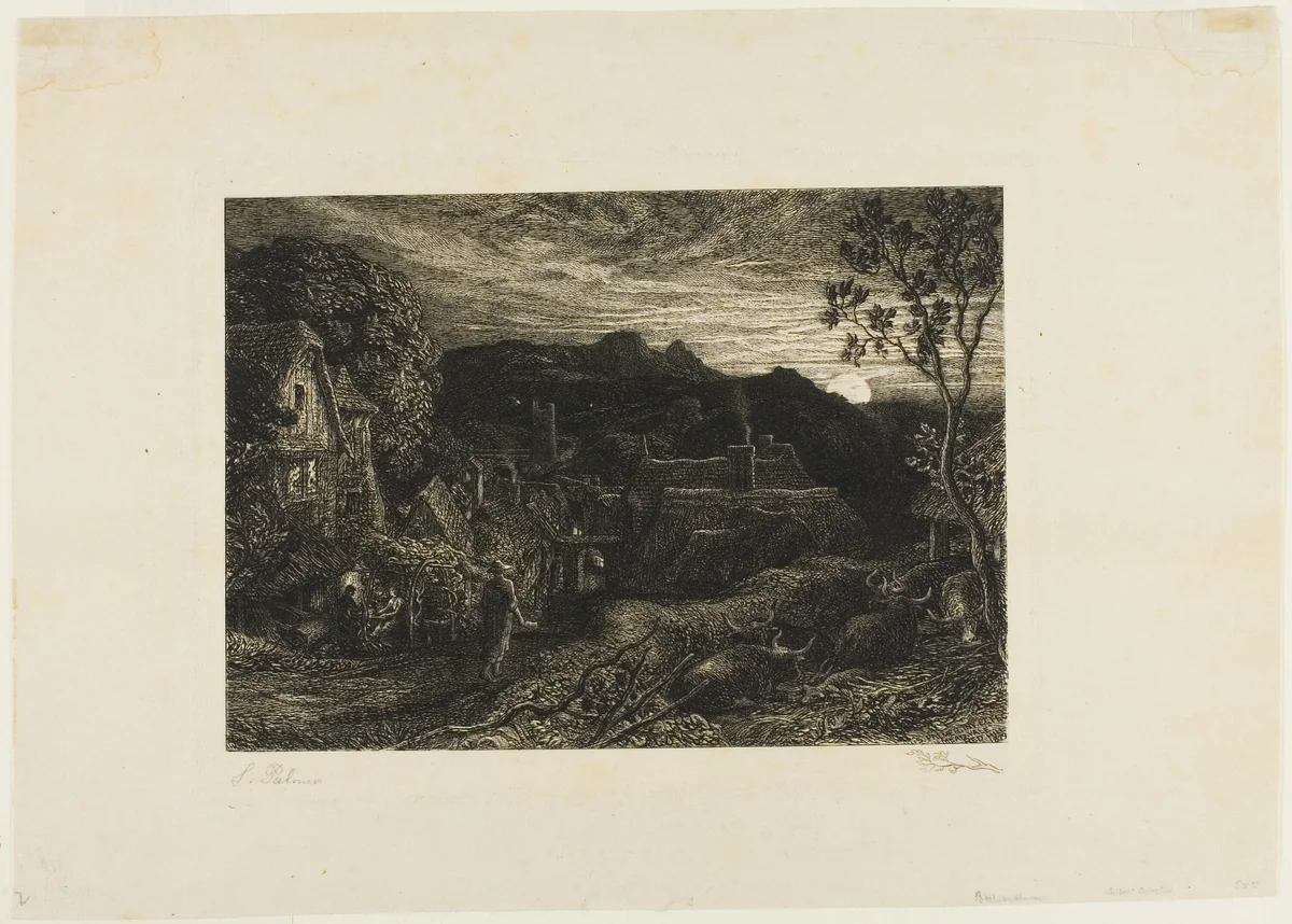 The Bellman by Samuel Palmer, print, 1879