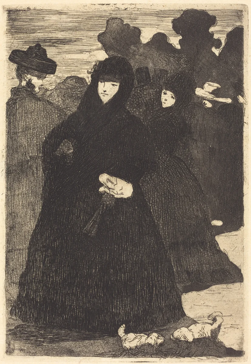 At the Prado (Au Prado) by Edouard Manet, print, 1865-1868