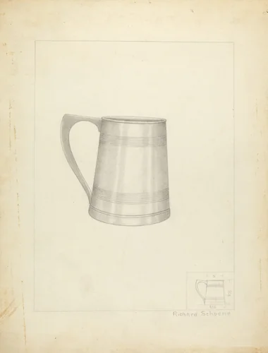 Silver Mug by Richard Schoene, index of american design, 1936