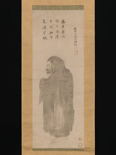 Bodhidharma by Unkoku Tōgan, painting, 1600-1633