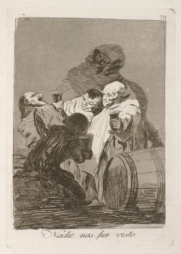 Nadie nos ha visto (No One Has Seen Us) by Francisco Goya, print, 1799