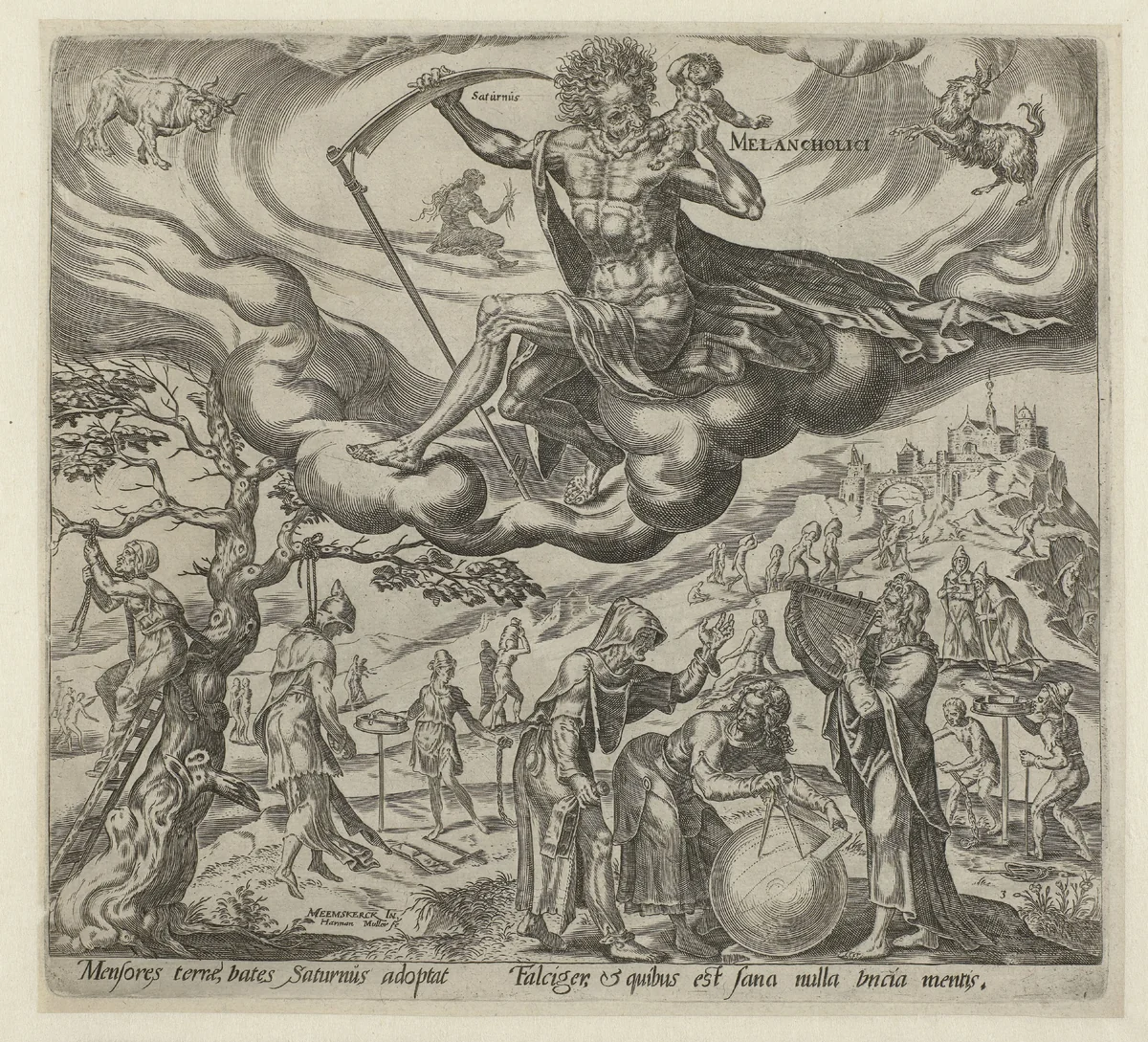 Melancholisch temperament by Unknown, print, 1566