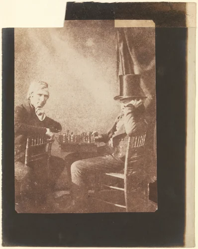 The Chess Players by Antoine François Jean Claudet, photograph, 1840-1850