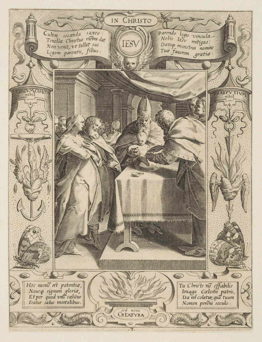 Circumcision by Aegidius Sadeler II, print, 1590