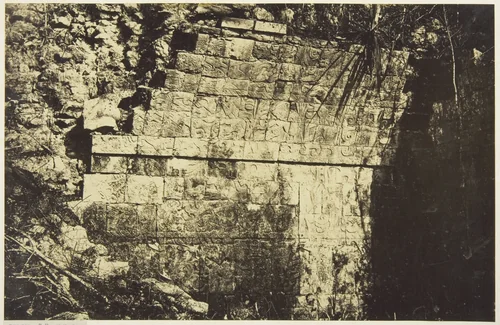 Palais Du Cirque à Chichen-Itza, Intérieur d'une salle by Désiré Charnay, photograph, 1859