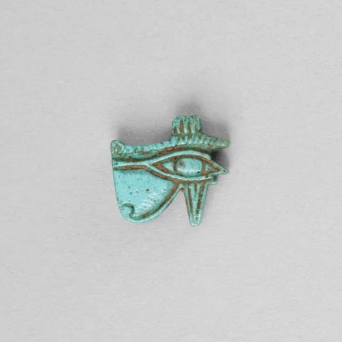 Eye of Horus (Wedjat) Amulet by Egyptian, metalwork, -305--30