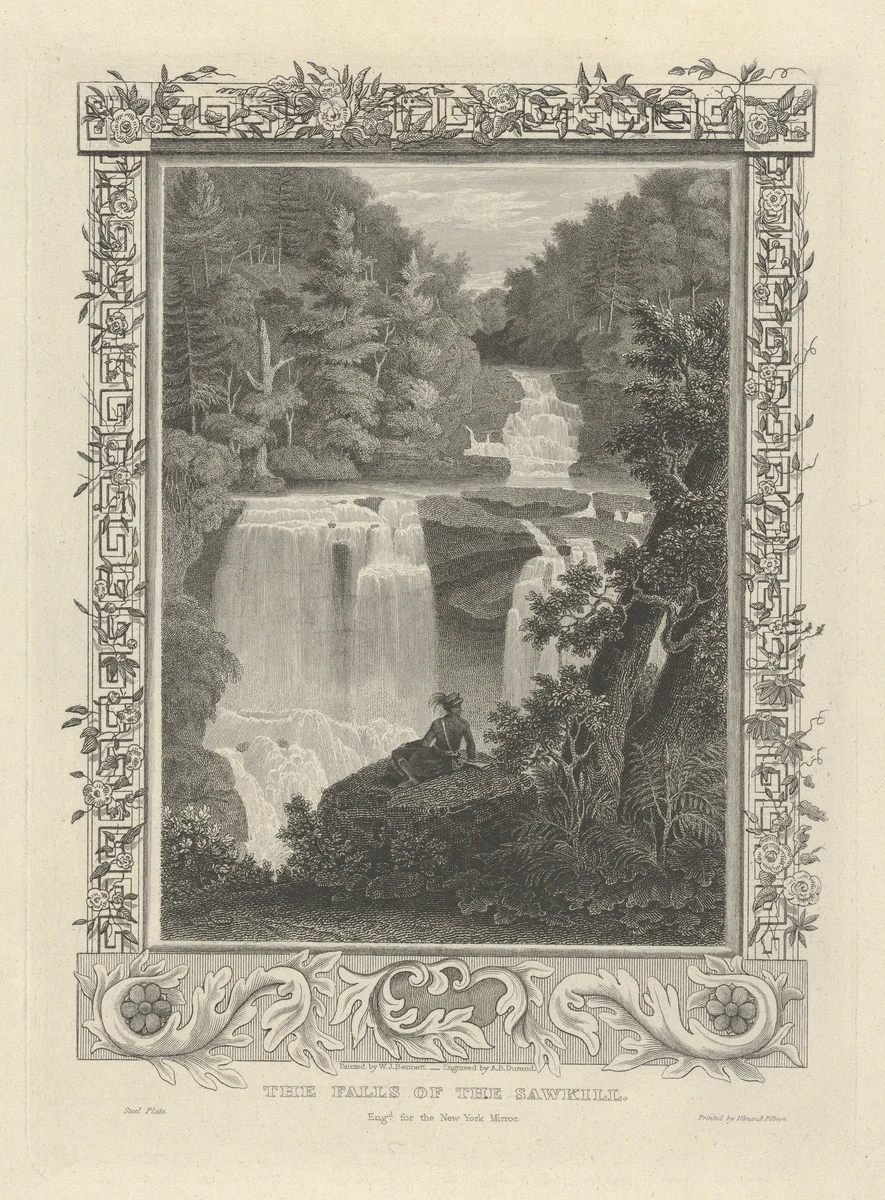 The Falls of the Sawkill by Asher Brown Durand, print, 1830