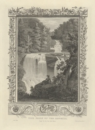 The Falls of the Sawkill by Asher Brown Durand, print, 1830