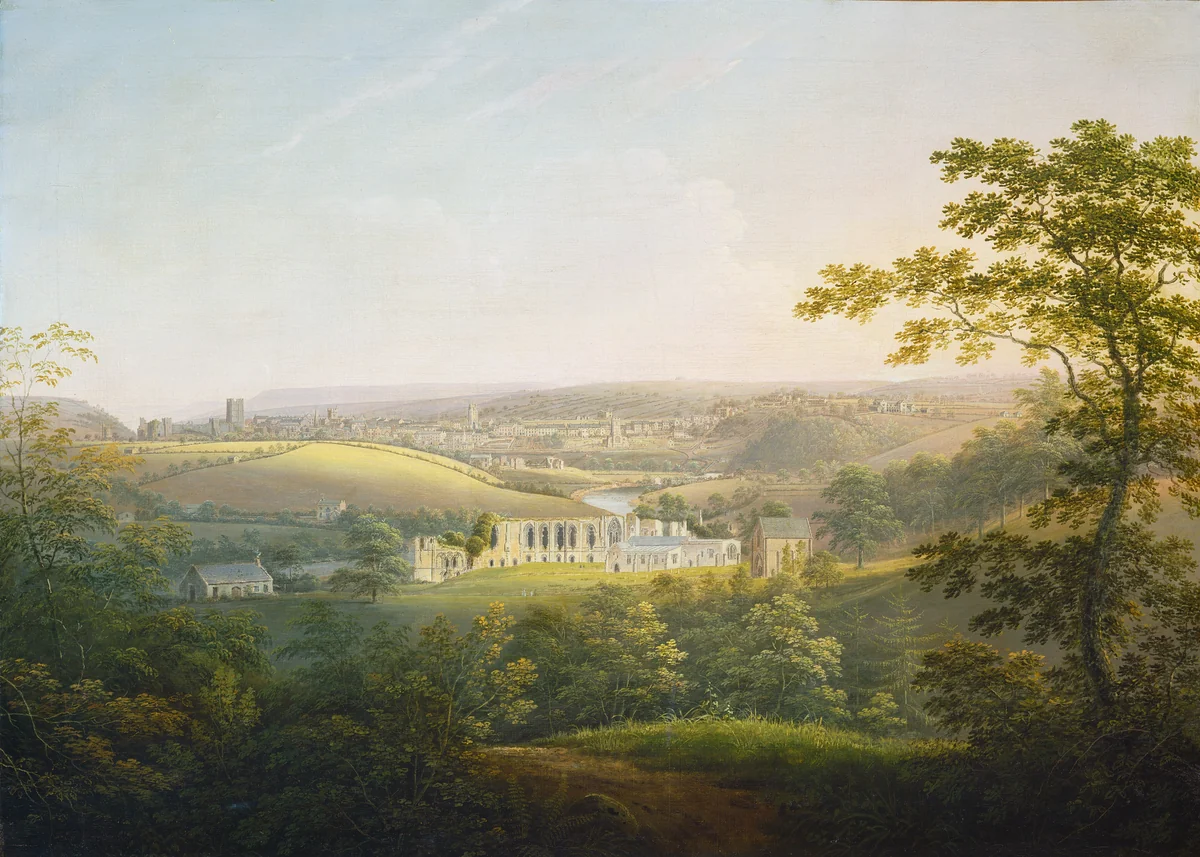 Easby Abbey, near Richmond by George Cuitt, painting, 1821-1854