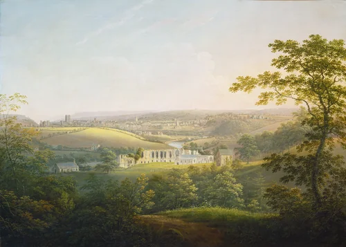 Easby Abbey, near Richmond by George Cuitt, painting, 1821-1854